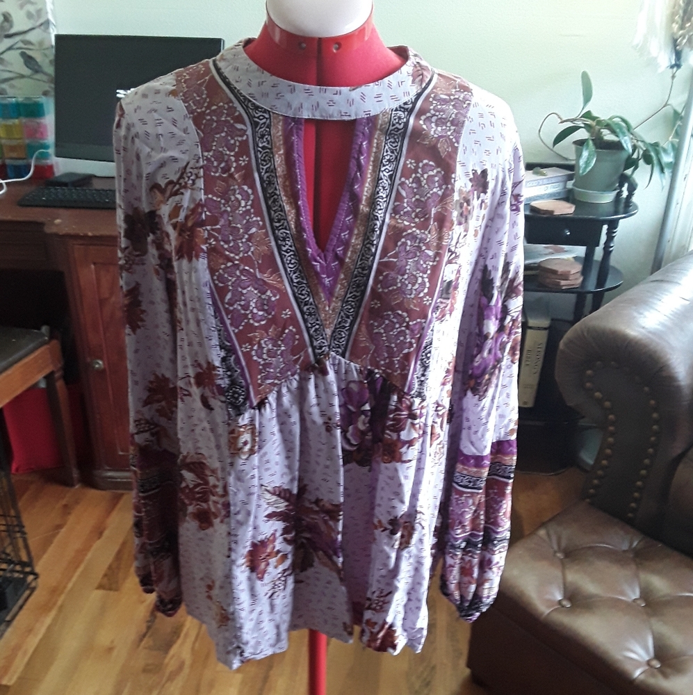 Floral Purple Women's Top